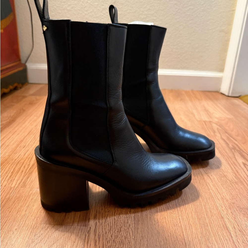 Black Leather Women's Boots from Marzio